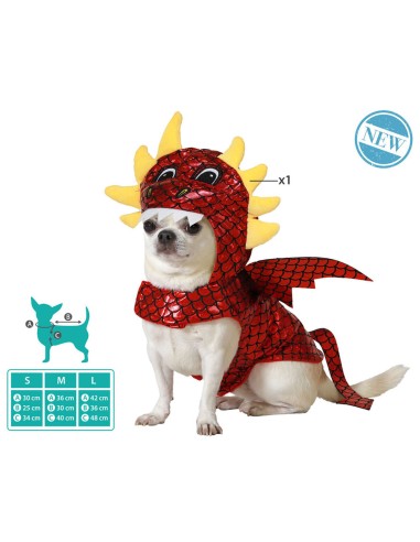 déguisement pour chien Taille S Dragon