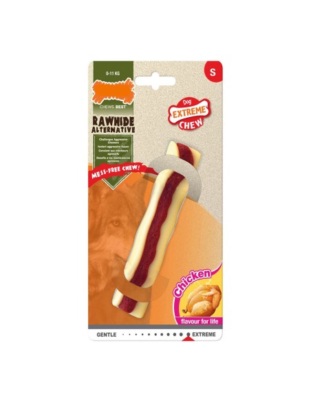 Jouet pour chien Nylabone Extreme Chew Roll	Rawhide Taille S Poulet Nylon