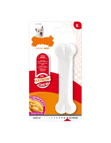 Jouet pour chien Nylabone Extreme Chew Taille S Poulet Nylon