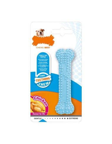 Jouet pour chien Nylabone Bleu Poulet Blue Thermoplastique Taille XS Chiots