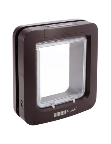 SUREFLAP Grande chatiere a puce électronique marron