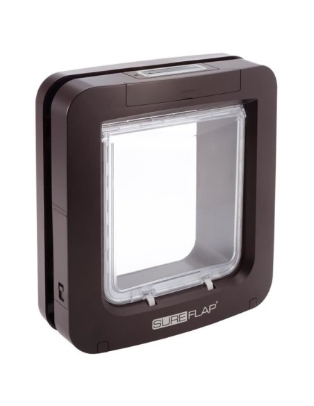 SUREFLAP Grande chatiere a puce électronique marron