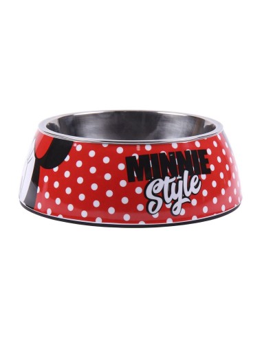 Mangeoire pour chiens Minnie Mouse Rouge Mélamine 180 ml Noir Métal