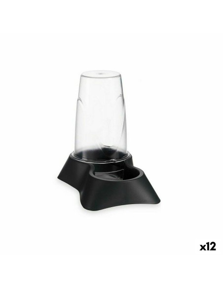 Mangeoir pour animaux Transparent Anthracite polypropylène 650 ml 12,5 x 18 x 19 cm (12 Unités)