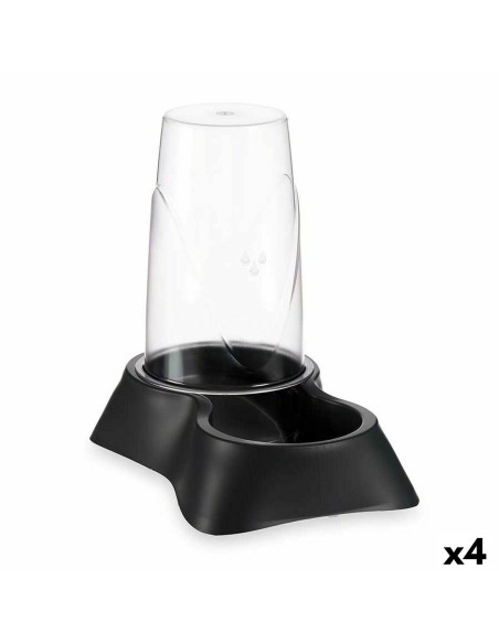 Mangeoir pour animaux Distributeur Noir polypropylène 3,5 L 21,5 x 32,5 x 32,5 cm (4 Unités)