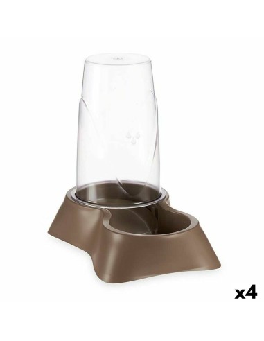 Mangeoir pour animaux Distributeur Marron polypropylène 3,5 L 21,5 x 32,5 x 32,5 cm (4 Unités)