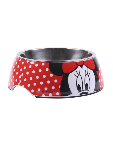 Mangeoire pour chiens Minnie Mouse Mélamine 410 ml Multicouleur Polyester Métal