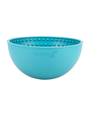 Mangeoire pour chiens Lickimat Wobble Turquoise Caoutchouc