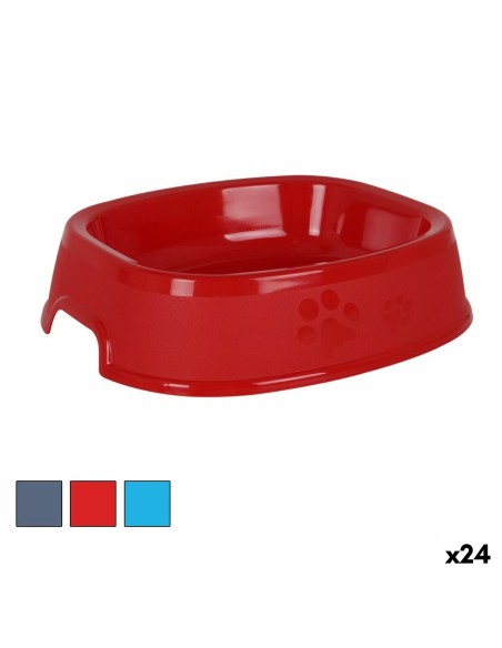 Mangeoire pour chiens Dem Pet 26 x 22 x 5 cm Plastique Carré (24 Unités)