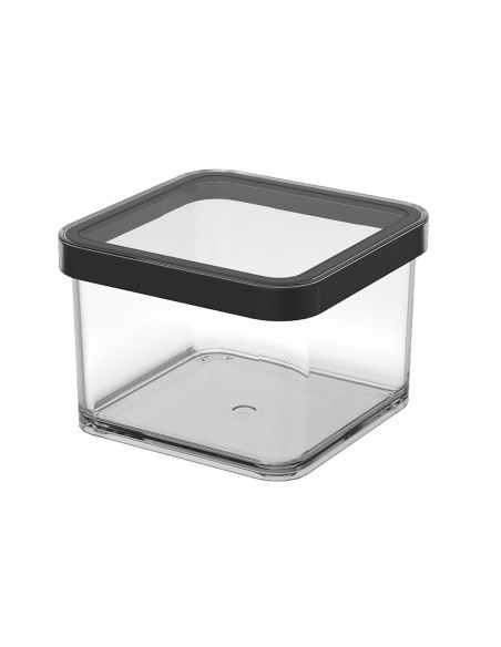 Seau de conteneur Rotho Noir Transparent Plastique