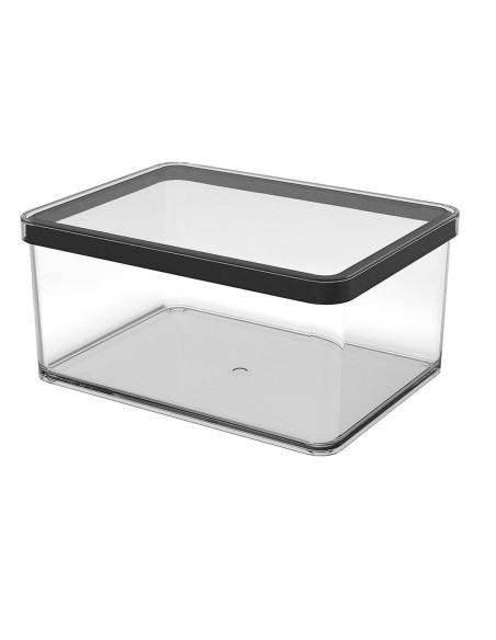 Seau de conteneur Rotho Noir Transparent