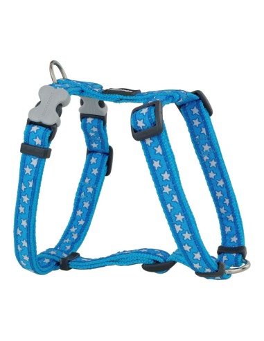 Harnais pour Chien Red Dingo Style Bleu Étoile 25-39 cm