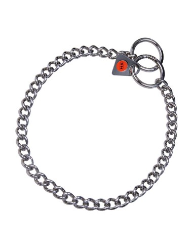 Collier pour Chien Hs Sprenger Argenté 2 mm Maillons Torsadé (60 cm)