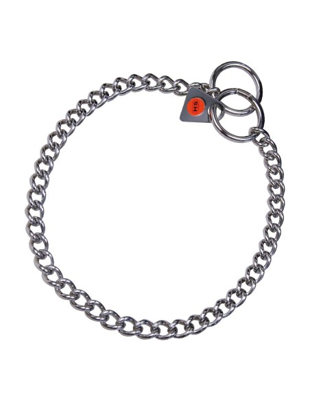 Collier pour Chien Hs Sprenger Argenté 2 mm Maillons Torsadé (60 cm)