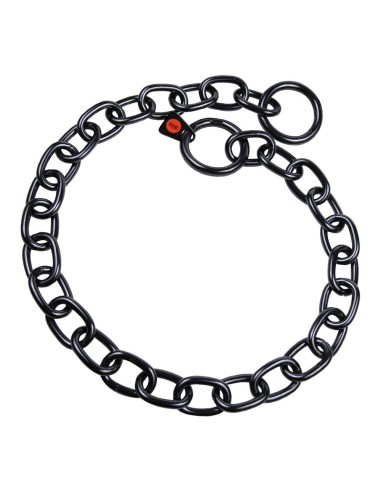 Collier pour Chien Hs Sprenger Noir 4 mm Maillons Semi-long (74 cm)