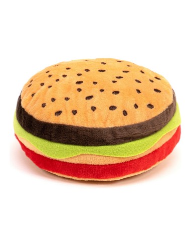 Jouet pour chien en peluche Gloria Hamburdog Hamburgers Polyester Feuille de Mousse