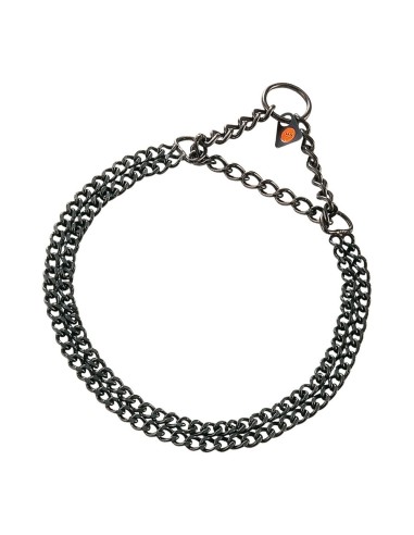 Collier pour Chien Hs Sprenger Noir 2 mm Double Maillons (60 cm)