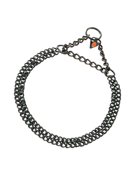 Collier pour Chien Hs Sprenger Noir 2 mm Double Maillons (60 cm)