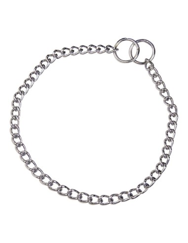 Collier pour Chien Hs Sprenger Argenté 2,5 mm Maillons Torsadé (55 cm)