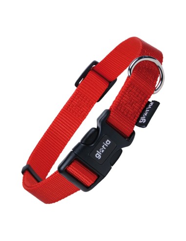 Collier pour Chien Gloria Rouge Taille S (27-37 cm)