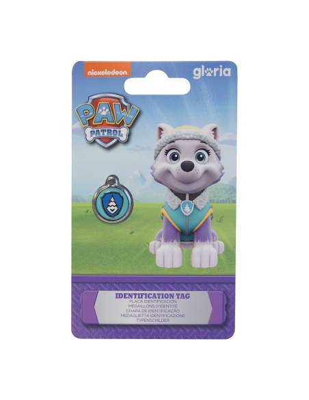 Plaque d'identification pour collier The Paw Patrol Everest Taille S