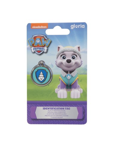 Plaque d'identification pour collier The Paw Patrol Everest Taille M