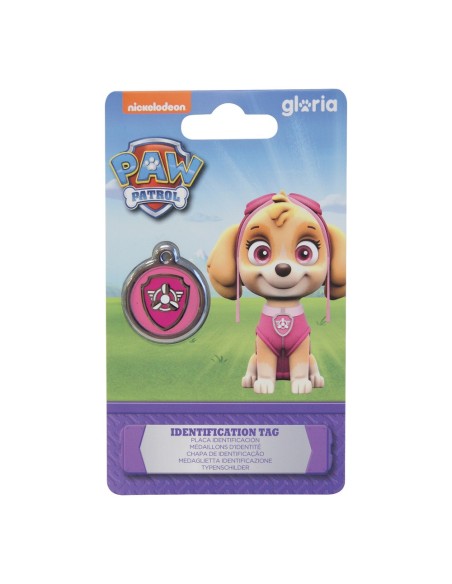 Plaque d'identification pour collier The Paw Patrol Skye Taille M