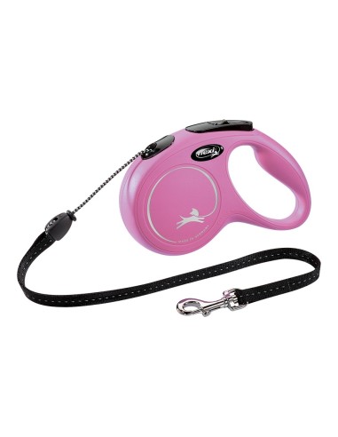 Laisse pour Chien Flexi NEW CLASSIC 3 m Rose Taille XS