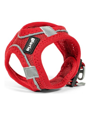 Harnais pour Chien Gloria Air Mesh Trek Star Réglable Rouge Taille XXXS (18-20 cm)