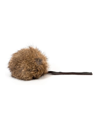 Canne à chat Gloria Rogers Cuir Pompon Peau naturelle (12 cm)