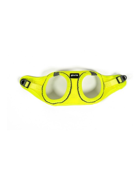 Harnais pour Chien Gloria Air Mesh Trek Star Réglable Taille L Jaune (33,4-35 cm)