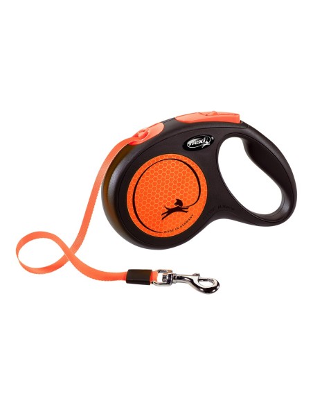 Laisse pour Chien Flexi NEW NEON 5 m Orange Taille M