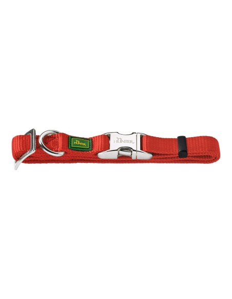 Collier pour Chien Hunter Alu-Strong Rouge Taille S (30-45 cm)