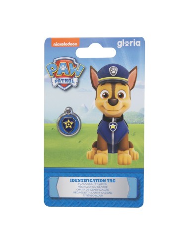 Plaque d'identification pour collier The Paw Patrol Chase Taille S