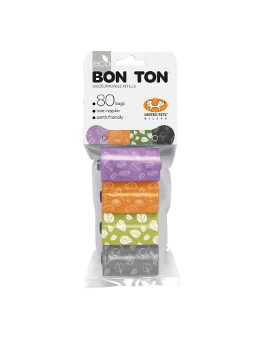 Sacs d'hygiène United Pets Bon Ton Regular Chien (4 x 20 uds)