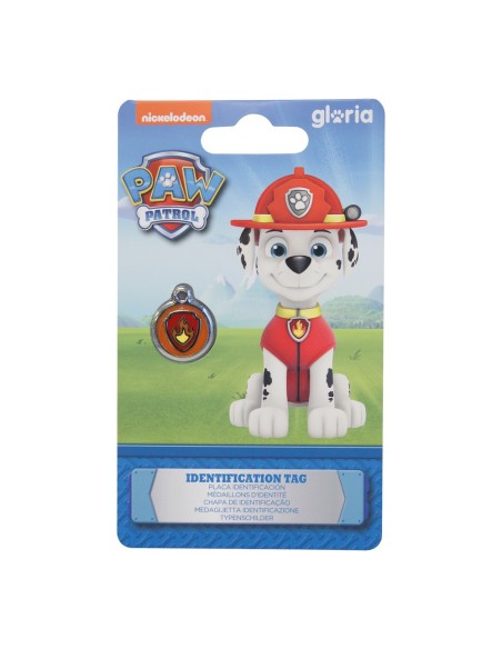 Plaque d'identification pour collier The Paw Patrol Marshall Taille S