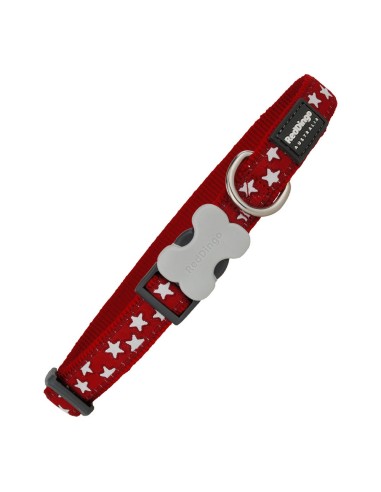 Collier pour Chien Red Dingo Étoile Etoiles (1,2 x 20-32 cm)