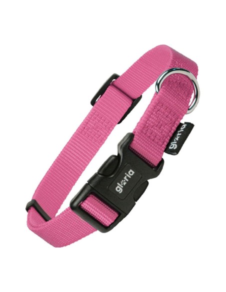 Collier pour Chien Gloria Lisse Rose Taille S (27-37 cm)