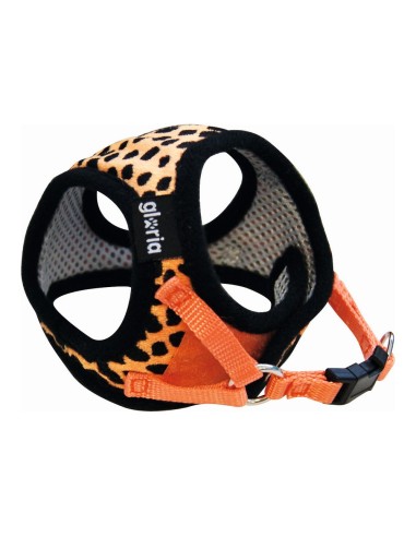 Harnais pour Chien Gloria Léopard 17-22 cm Orange Taille XS