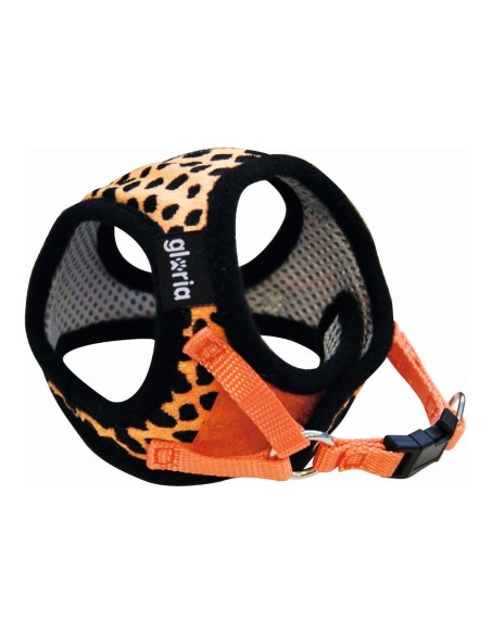 Harnais pour Chien Gloria Léopard 17-22 cm Orange Taille XS