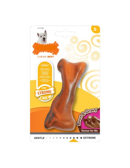 Jouet pour chien Nylabone Strong Chew Sauce Viande Caoutchouc Taille S