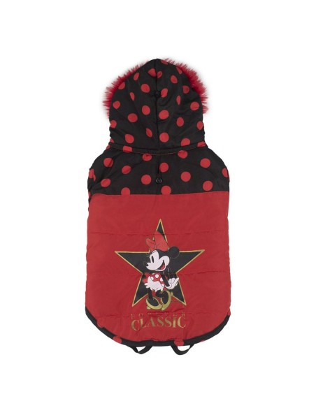 Manteau pour Chien Minnie Mouse Noir XS Rouge