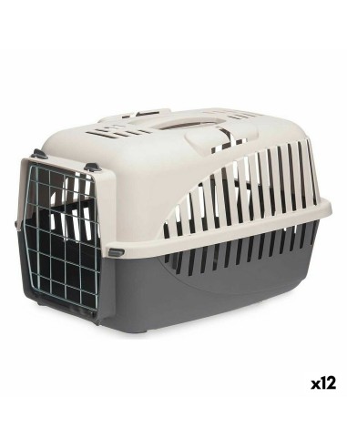 Cage de Transport 46,5 x 32 x 32 cm Gris Anthracite (12 Unités)