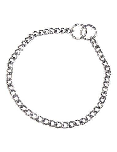 Collier pour Chien Hs Sprenger Argenté 2,5 mm Maillons Torsadé (60 cm)