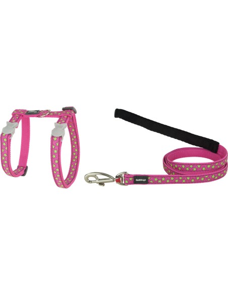 Harnais pour Chien Red Dingo On Hot 21-35 cm Rose