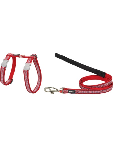 Harnais pour Chien Red Dingo Union Jack 21-35 cm Rouge