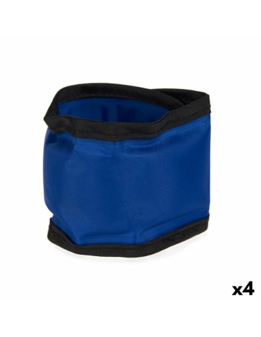 Collier pour Chien Bleu Noir PVC Gel 6,3 x 1 x 30 cm Réfrigérant (4 Unités)