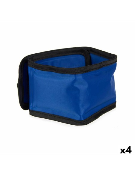 Collier pour Chien Bleu Noir PVC Gel 6,5 x 1 x 45 cm Réfrigérant (4 Unités)