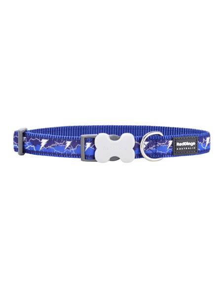 Collier pour Chien Red Dingo STYLE LIGHTNING Blue marine 31-47 cm