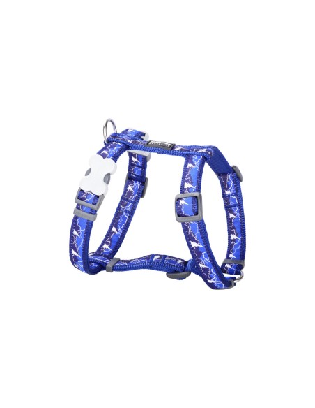 Harnais pour Chien Red Dingo STYLE LIGHTNING 36-54 cm Blue marine 30-48 cm